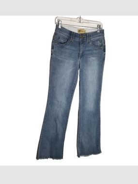 Democracy Jeans Women's 4 Boot Cut Ab Solution Mid Rise Stretch Blue Denim 28x32